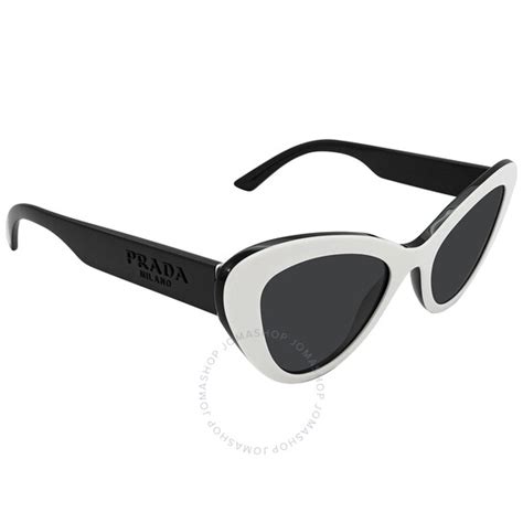 prada pr 13ys 10a5s0|Prada Dark Gray Cat Eye Ladies Sunglasses PR .